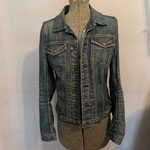 7 For All Mankind Distressed Denim Jacket